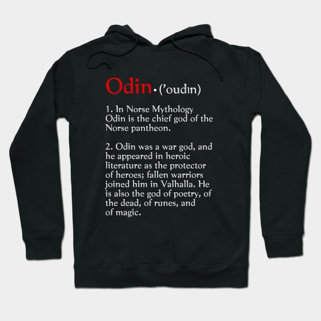 Odin Viking God of War Hoodie by Scar